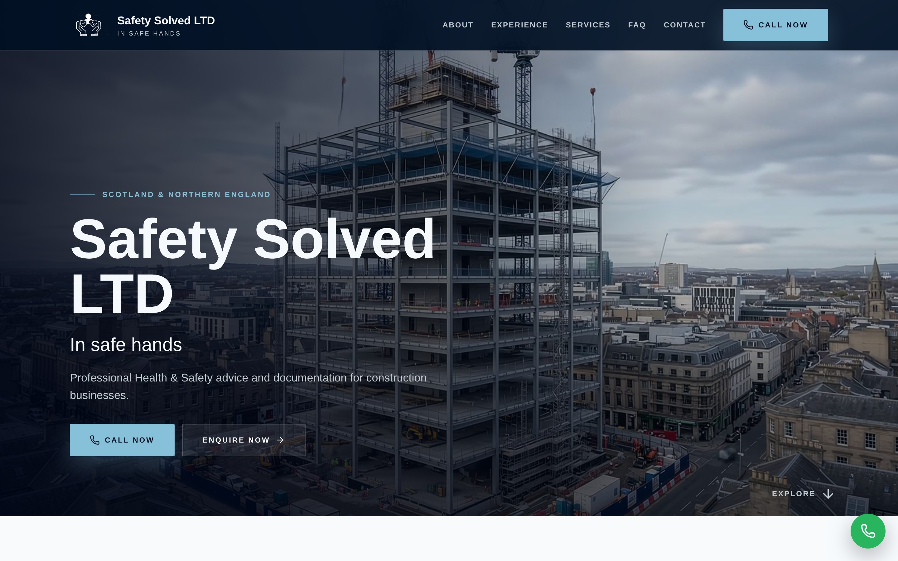 Safety Solved LTD website designed by The Web Club — TRADES AND SERVICES