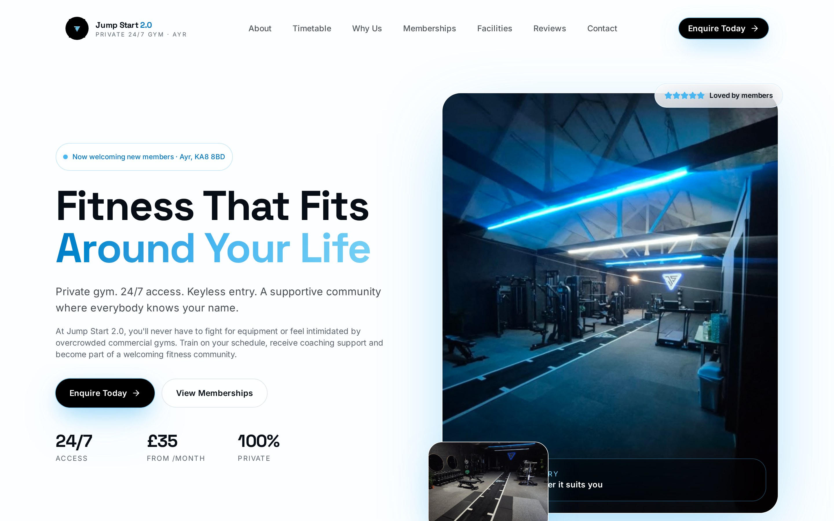 Jump Start 2.0 website designed by The Web Club — Fitness & Gyms